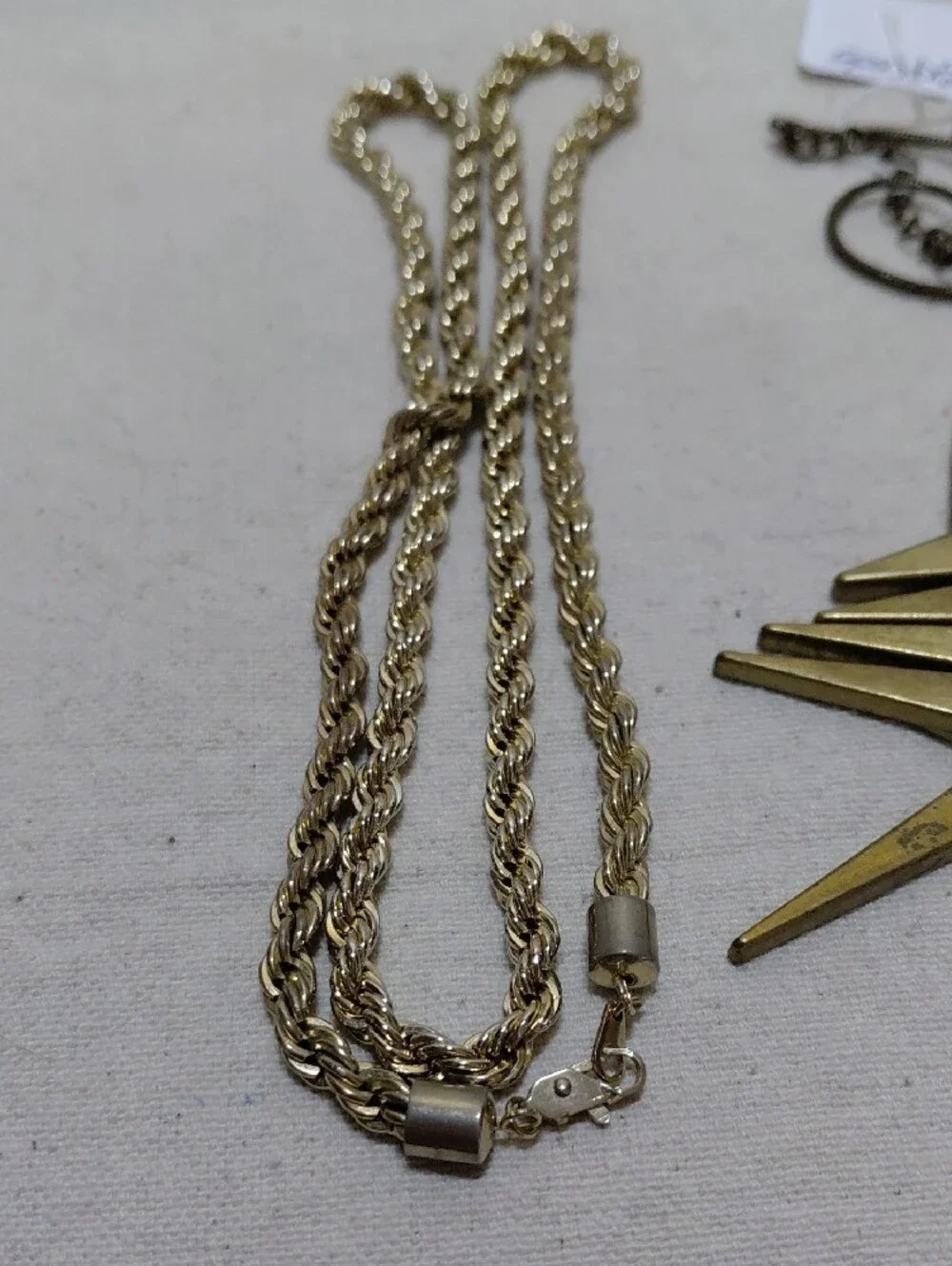 Gold Tone Multi-Piece Women's Jewelry Set - Layered Chains & Pendant